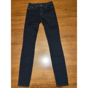 prAna Womens 4 27 Blue Jeans Skinny Low Rise Dark wash